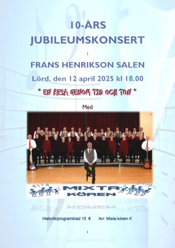 Mixtakörens jubileumskonsert