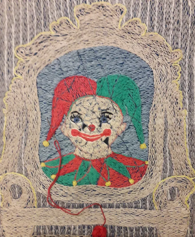 Siv Grandlunds konstverk Clown